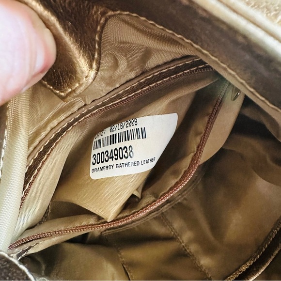 NWOT Hobo International Metallic Bronze Gramercy Gathered Leather Bag main image 12